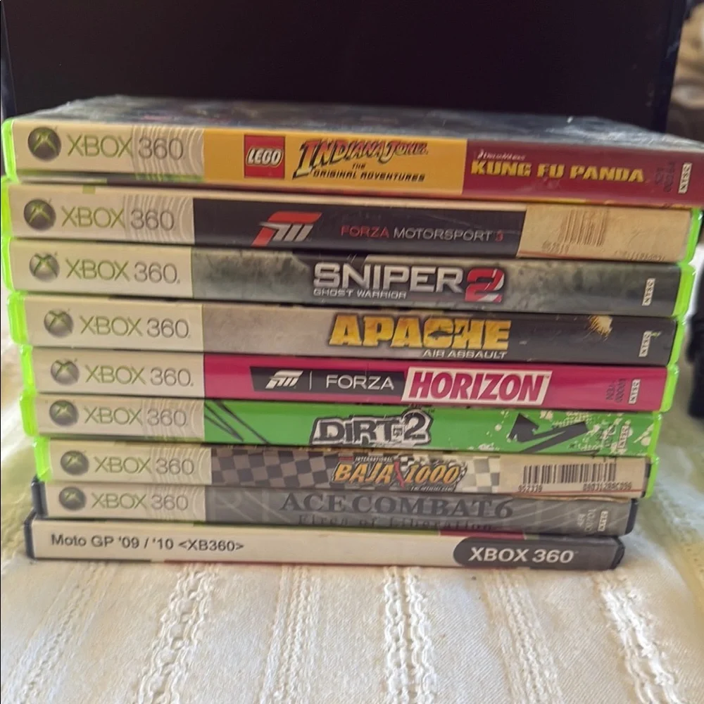 Microsoft Black Console with Games